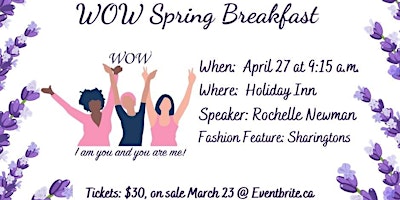 Imagen principal de WOW Women of Worth Spring Breakfast 2024