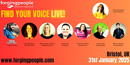 Imagem principal do evento Find Your Voice - LIVE!  (January 2025)