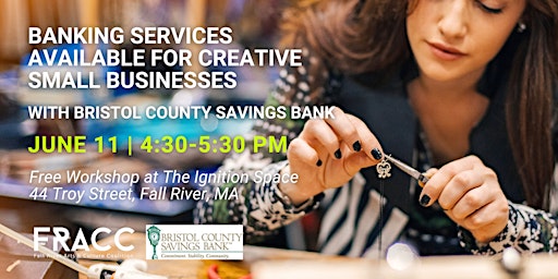 Imagem principal do evento Banking Services Available for Creative Small Business