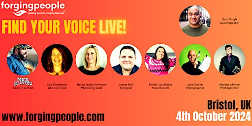 Imagem principal do evento Find Your Voice - LIVE!  (October 2024)