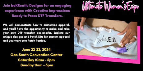 Join beKReativ Designs at the Atlanta Ultimate Women's Expo!
