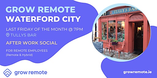 Last Friday Drinks in Waterford for Remote & Hybrid Workers primary image