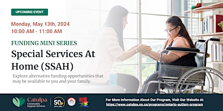 Funding Mini-Series: Special Services at Home (SSAH)