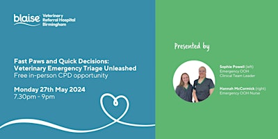 Fast Paws and Quick Decisions: Veterinary Emergency Triage Unleashed primary image