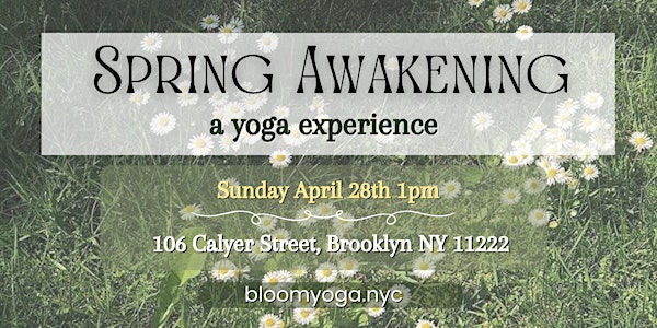 Spring Awakening: a Yoga experience