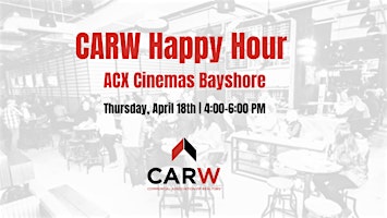 Imagem principal do evento CARW Happy Hour ACX Entertainment - Bayshore