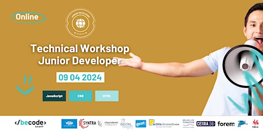 Imagen principal de BeCode Ghent - Technical Workshop - Junior Developer