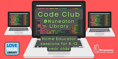 Primaire afbeelding van Code Club for Home Educators - 12pm-1pm sessions