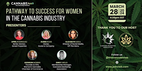 Pathway to Success for Women in the Cannabis Industry primary image