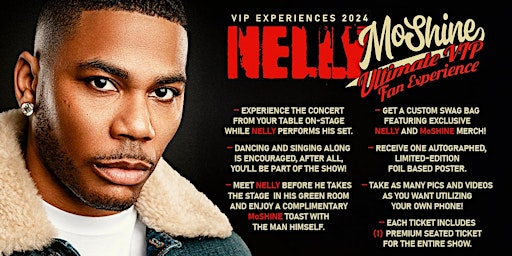 Primaire afbeelding van NELLY'S MoShine Ultimate VIP Experience