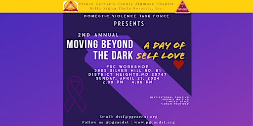 Imagem principal do evento 2nd Annual Moving Beyond The Dark: A Day of Self Love