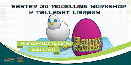 Primaire afbeelding van Easter 3D Modelling Workshop with Library Staff