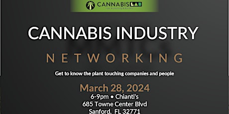 Imagen principal de Greater ORLANDO Area Cannabis Business Networking at Chianti's Sanford