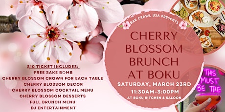 Cherry Blossom Brunch at Boku primary image