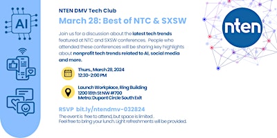Hauptbild für March 28: Best of NTC & SXSW
