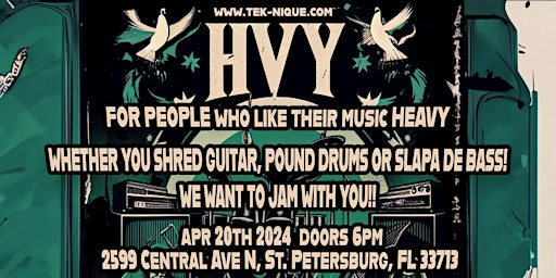 Imagem principal do evento HVY for people who like their music Heavy!
