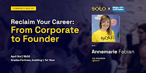 Reclaim Your Career: From Corporate to Founder primary image