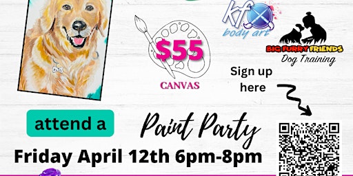 Immagine principale di Paint Your Pet Paint Party Class 