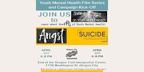 Youth Mental Health Film Series -- Suicide: The Ripple Effect