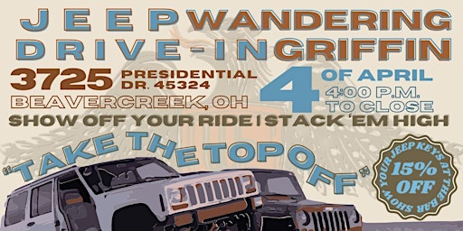 Hauptbild für "TAKE THE TOP OFF" JEEP Drive-In w/ Dave Dennis and MOJO