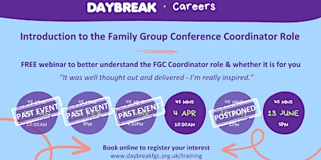 Introduction to the Family Group Conference Coordinator Role