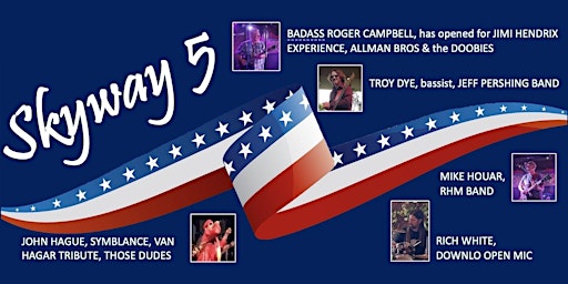 Primaire afbeelding van SKYWAY 5 performs LIVE @ STUDIO INN LOUNGE SAT MARCH 30TH 9PM-12M $5 cover