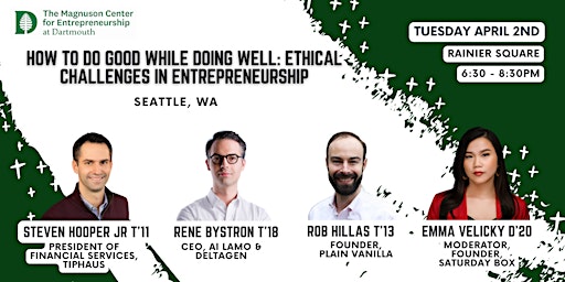 Imagen principal de How to Do Good While Doing Well: Ethical Challenges in Entrepreneurship