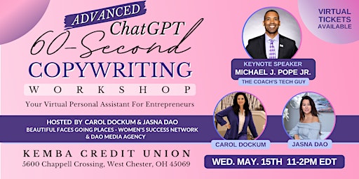 Advanced ChatGPT 60-Second Copywriting Workshop