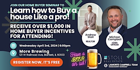 First Time Home Buyer Seminar hosted at More Brewing Company