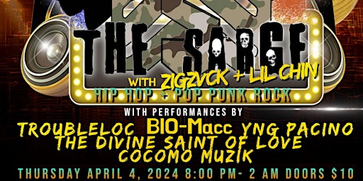 Imagem principal do evento THE SARGE with ZIGZVCK + LIL CHIN + TROUBLE LOC