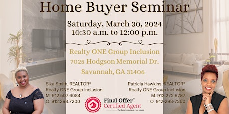 REAL-tor Conversations HOME BUYER SEMINAR with Sika & Trish