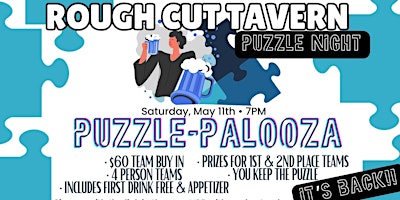 Imagen principal de Puzzle-Palooza at Rough Cut Tavern