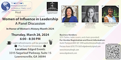 Influential Women in Leadership - Celebrating Women's History Month 2024 primary image