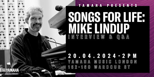 Imagem principal do evento Songs for Life: Mike Lindup