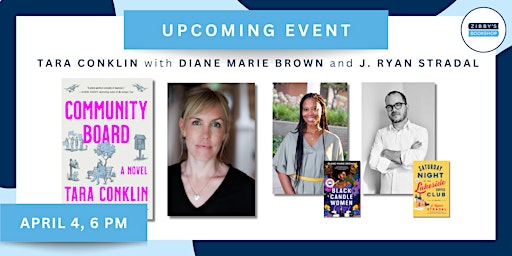 Author event! Tara Conklin with J. Ryan Stradal and Diane Brown primary image