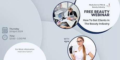 "How to Get Clients in the Beauty Industry” Online Beauty Career Webinar