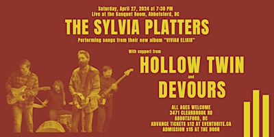 Imagem principal de The Sylvia Platters with Hollow Twin and Devours @ The Banquet Room