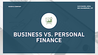 Business VS. Personal Finances