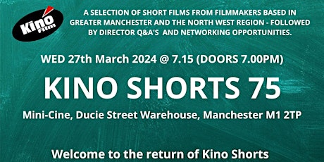 Image principale de KINOFILM presents KINO SHORTS 75