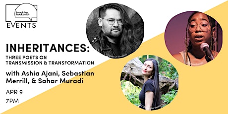 Virtual! Evening of Poetry: Ashia Ajani, Sebastian Merrill, & Sahar Muradi