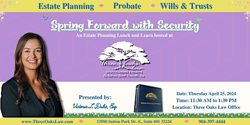 Immagine principale di Spring Forward with Security: An Estate Planning Lunch and Learn 