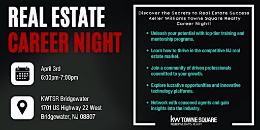 NJ Real Estate Career Night primary image