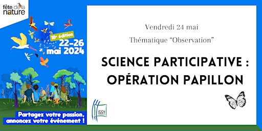 Imagen principal de Fête de la Nature - Opération papillon (science participative)