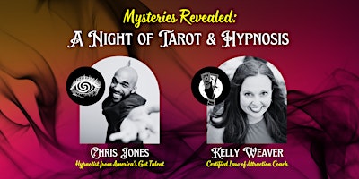 Imagem principal do evento Mysteries Revealed: A Night of Tarot & Hypnosis