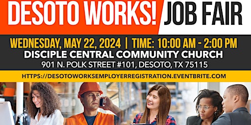 Imagem principal do evento Employer Registration - DeSoto Works Job Fair