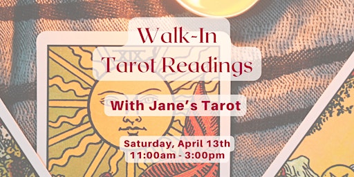 Imagem principal do evento Walk-In Tarot Readings with Jane's Tarot