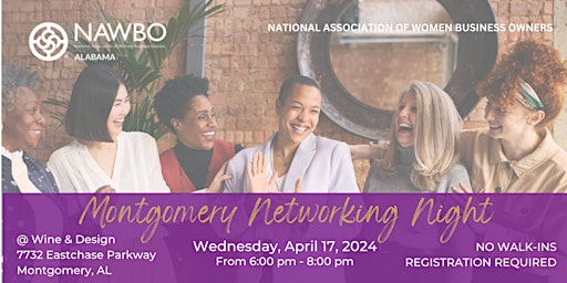 Hauptbild für NAWBO Alabama - Montgomery Area Networking Event