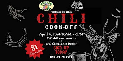 The Stag Saloon Chili Cook-Off primary image