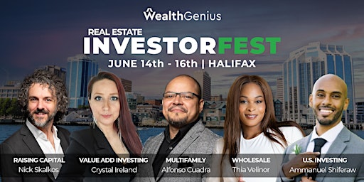Primaire afbeelding van WealthGenius Real Estate InvestorFest - Halifax NS [061424]