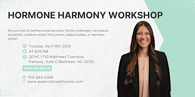 Imagem principal de Hormone Harmony Workshop